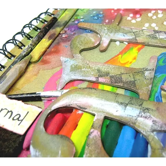 How to create mixed media art journal cover - B+C Guides