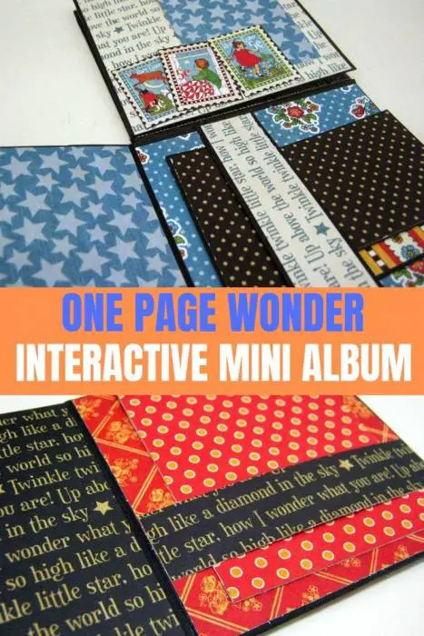 One sheet wonder interactive easy mini album tutorial