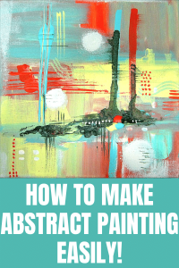 How to easily make an abstract painting on a canvas