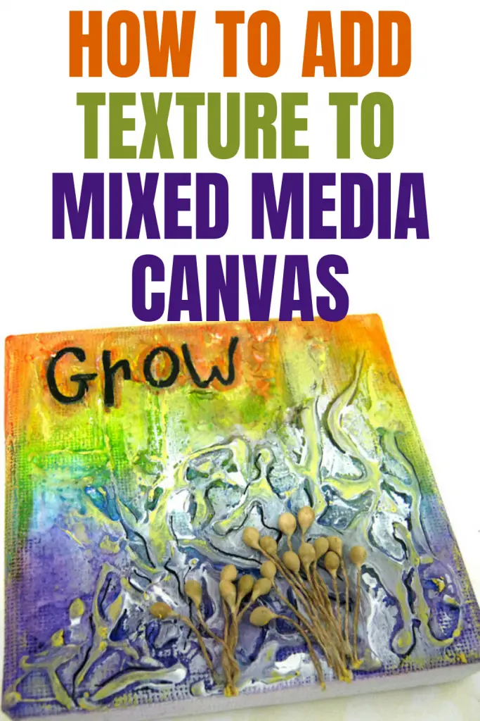 How to easily make a textured mixed media canvas