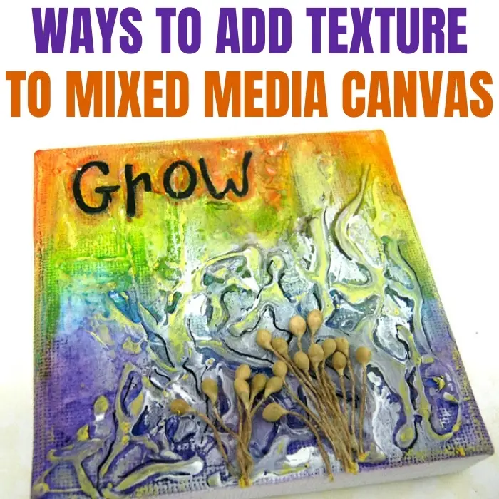 How to easily make a textured mixed media canvas