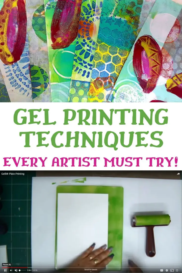 How to Make Gel Plate Prints for Art Journaling