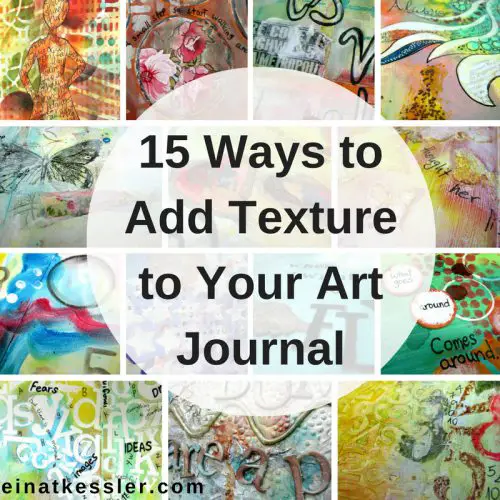 How to add art journal page texture