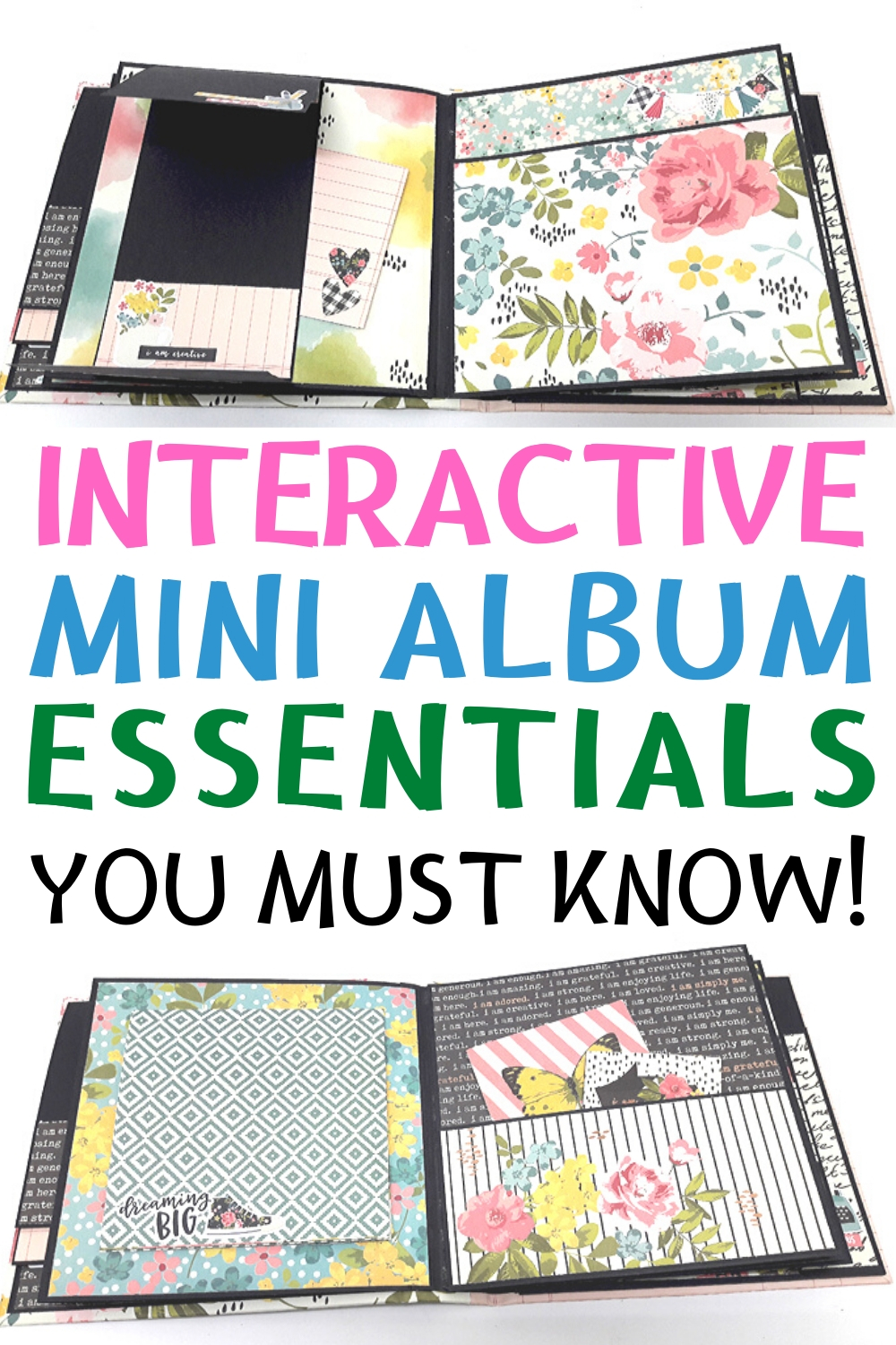 Interactive 8x10 Mini Album Tutorial - Step by Step 