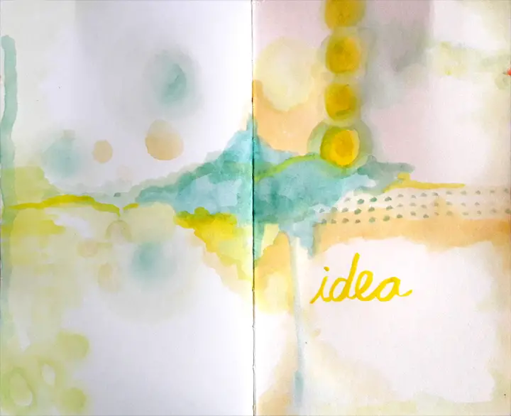 How To Create an Easy Watercolor Art Journal Page