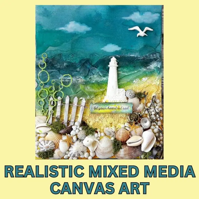 Realistic Mixed Media Canvas Art