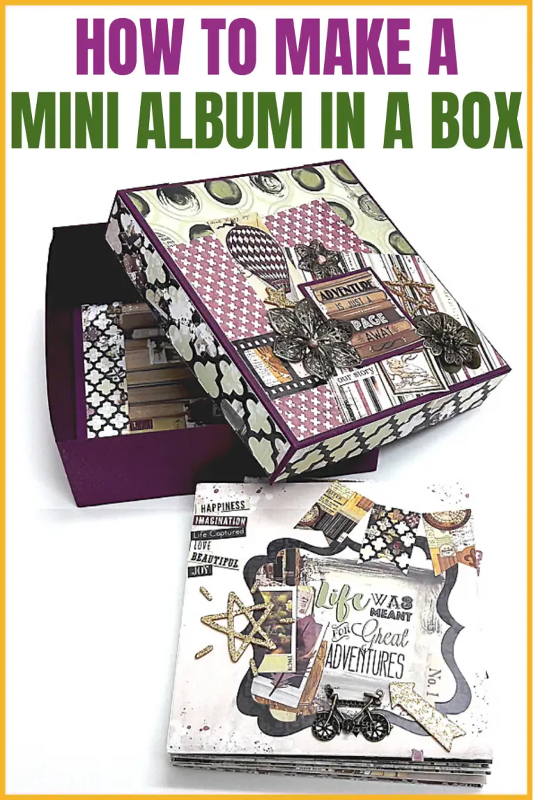 Learn how to make an interactive mini album in a box