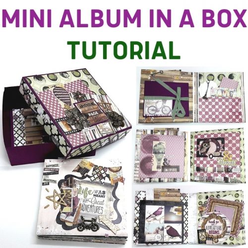 Recycled  Box into a Large Scrapbook Album Cover 