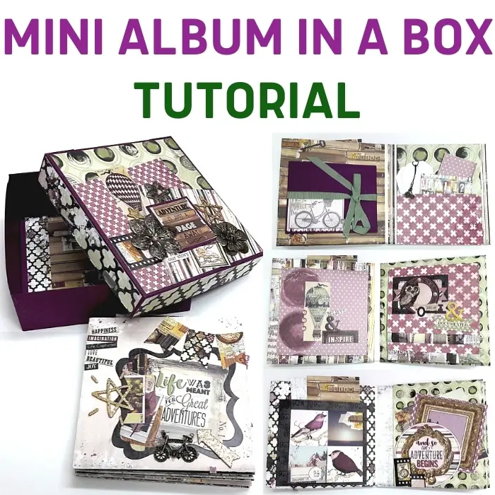 Mini Album Tutorial, Decorating 3-D Pages