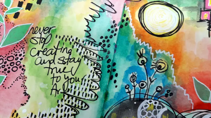 How to doodle in your art journal without drawing skills