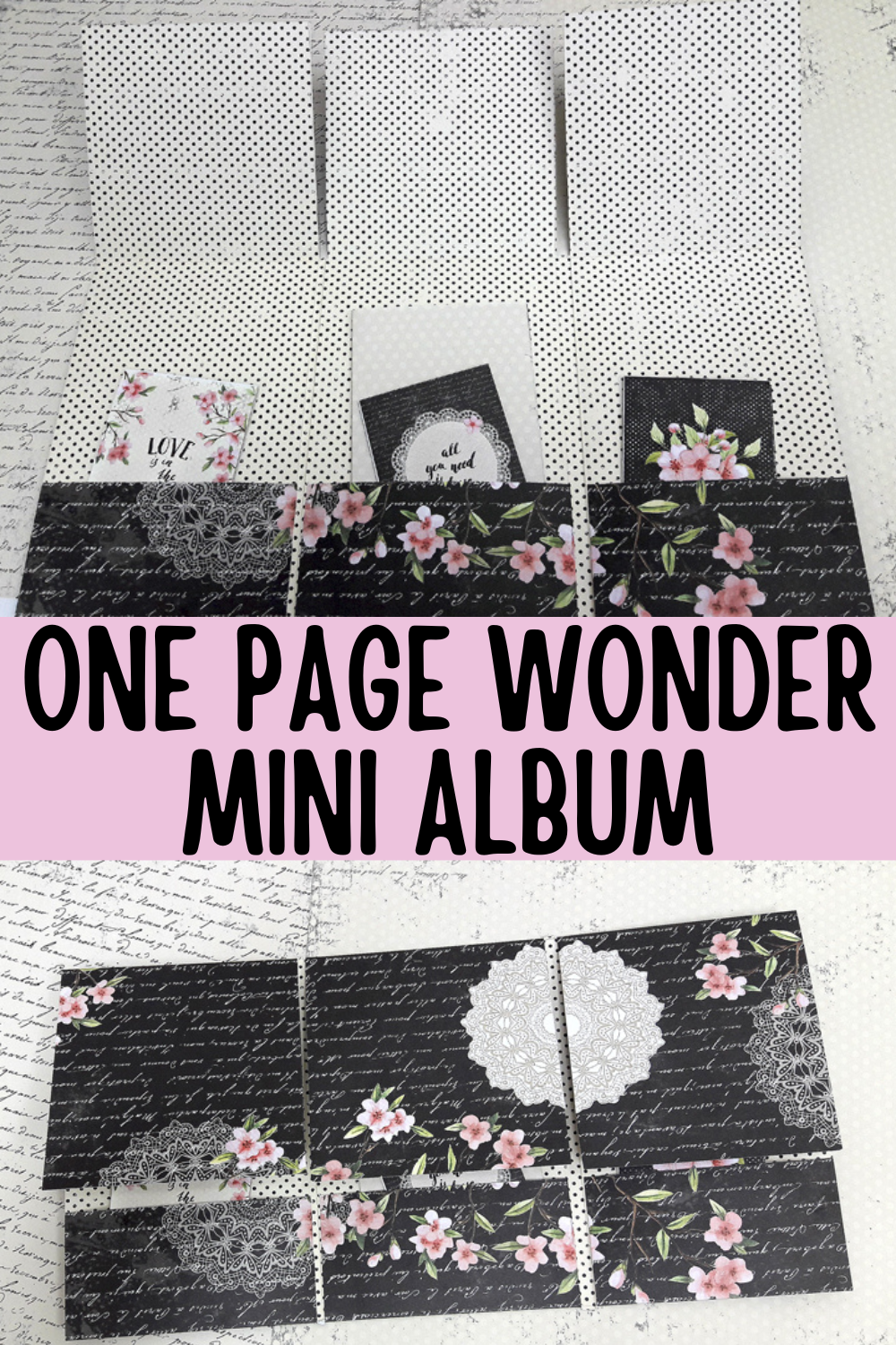One page wonder mini album