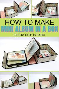 Easy and simple accordion mini album in a box tutorial