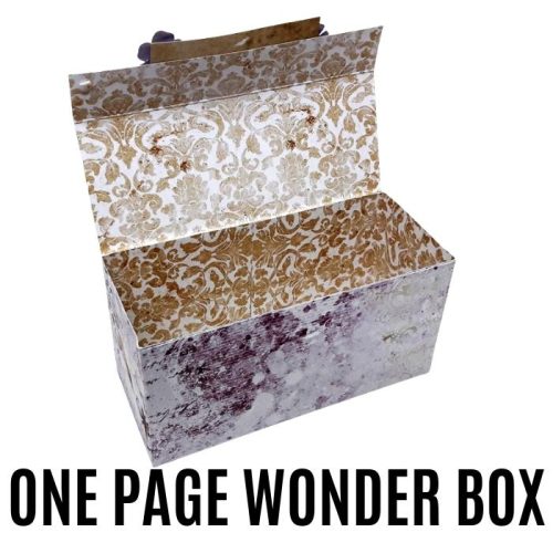 One page wonder box tutorial