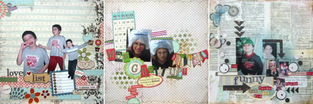 funny scrapbook pages collage