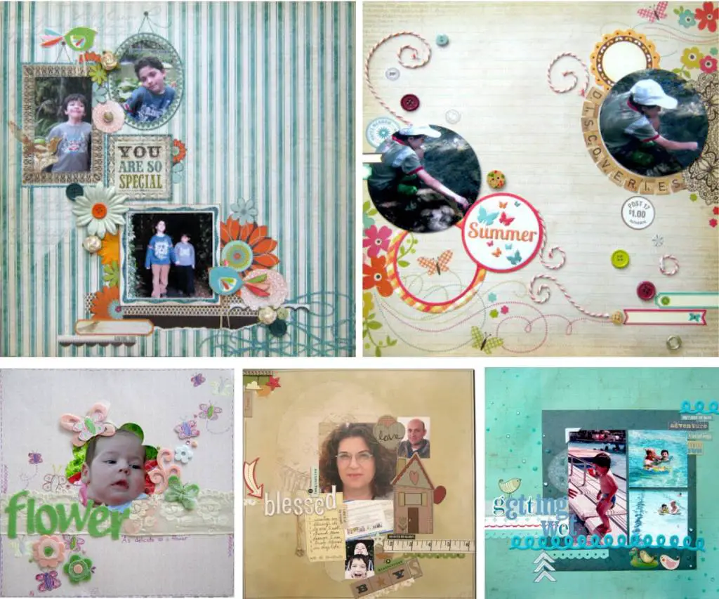 scrapbooking photo ideas collage