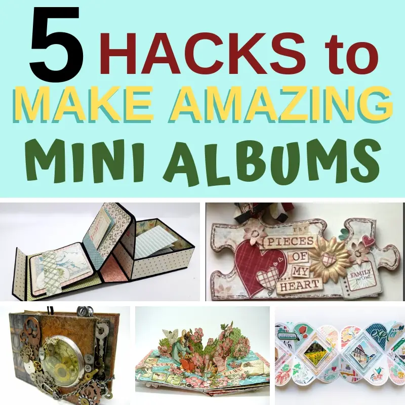 DIY Mini Album, How to Make a Scrapbook Photo Album for Camera Box