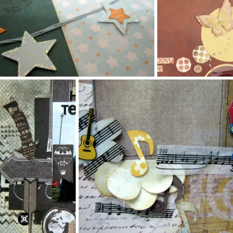 Get rid of scrap paper without throwing it out (create fast & fun layers)  #scrappaper 