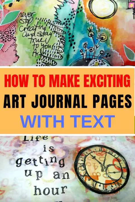 Add text to art journal pages to make them amazing and meaningful