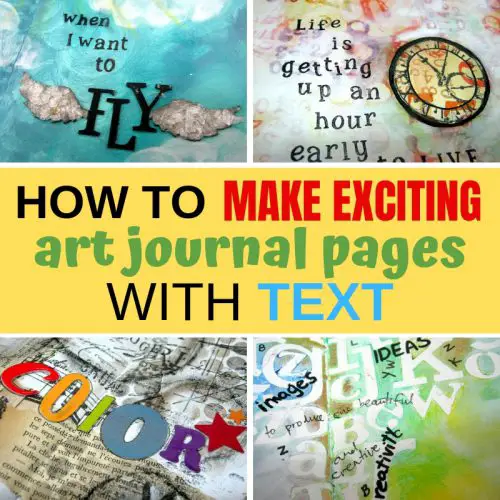 Add text to art journal pages to make them amazing and meaningful