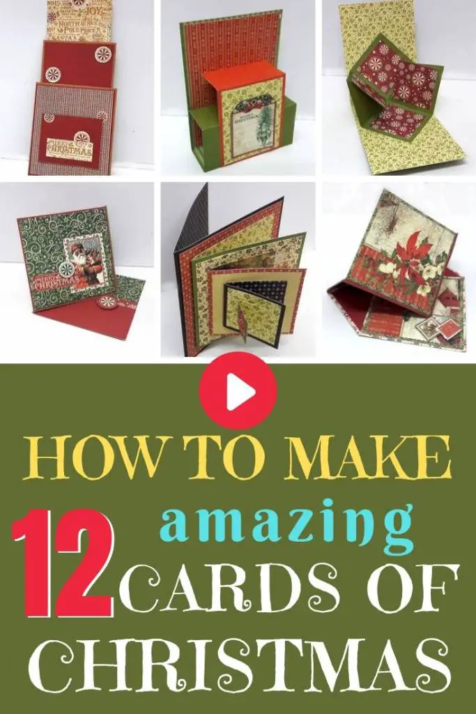 12 Cards of Christmas easy to follow video tutorials