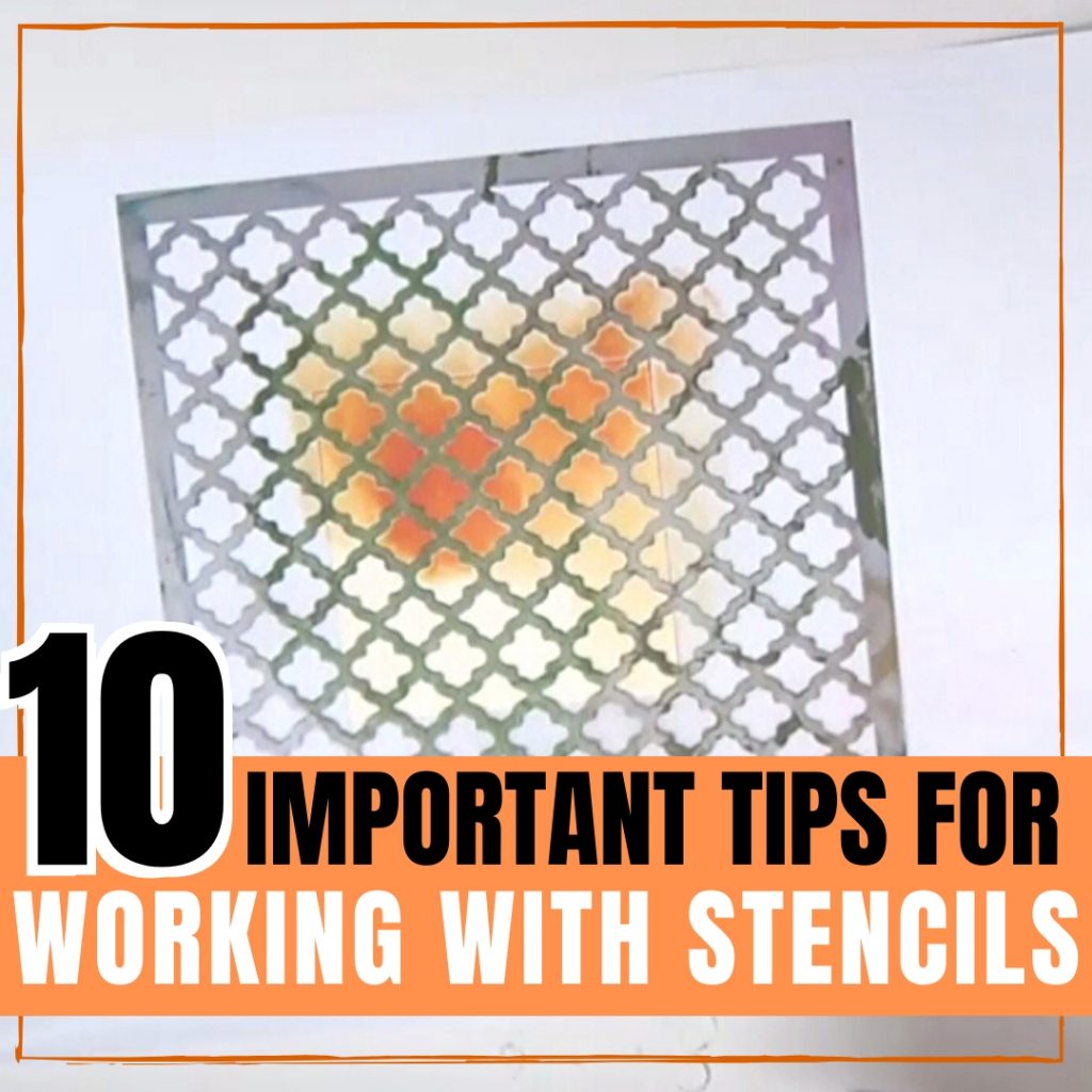 Tips to using Adhesive Stencils!